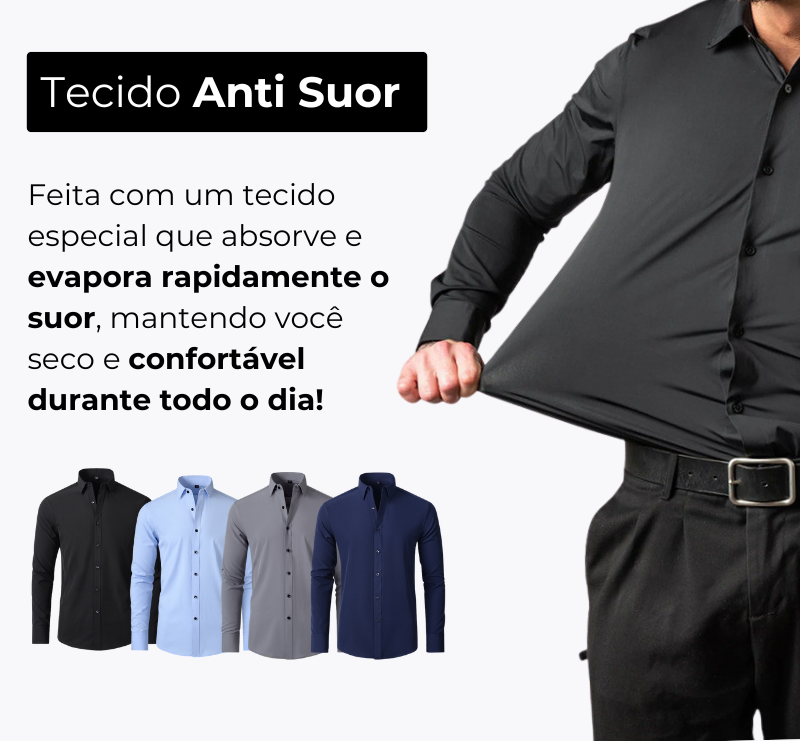 Compre 1 Leve 2 | Camisa Social Ultra Elastech Anti amassados