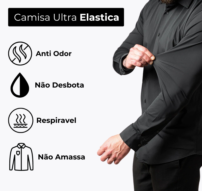 Compre 1 Leve 2 | Camisa Social Ultra Elastech Anti amassados